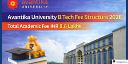 Avantika University BTech Fee Structure 2026 Released